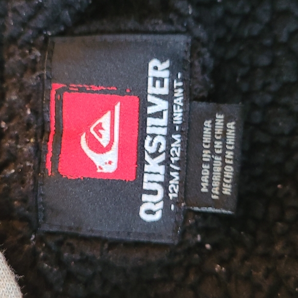 Quicksilver grey zip up hoodie - Picture 3 of 4